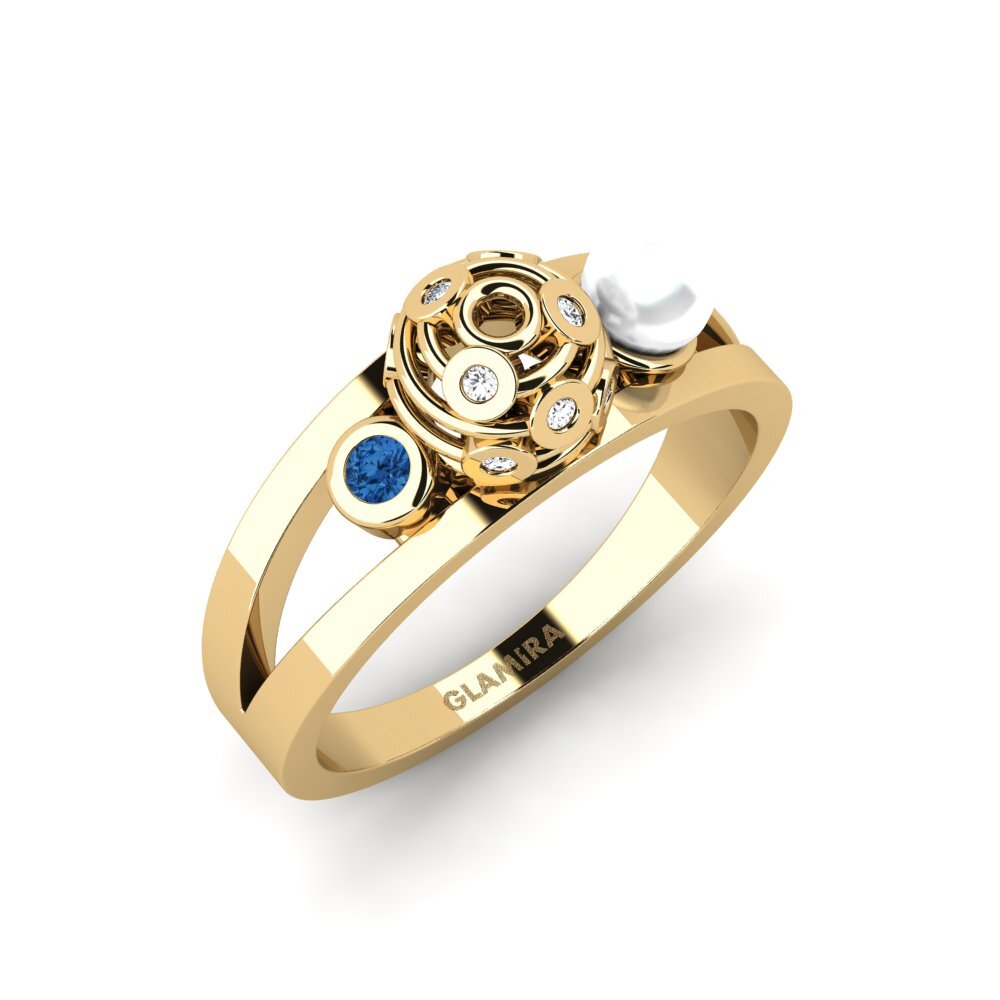 Dark Blue Zirconia Ring Culmore