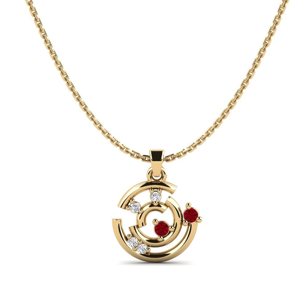 Circonita Roja Colgante de Mujer Dystopia