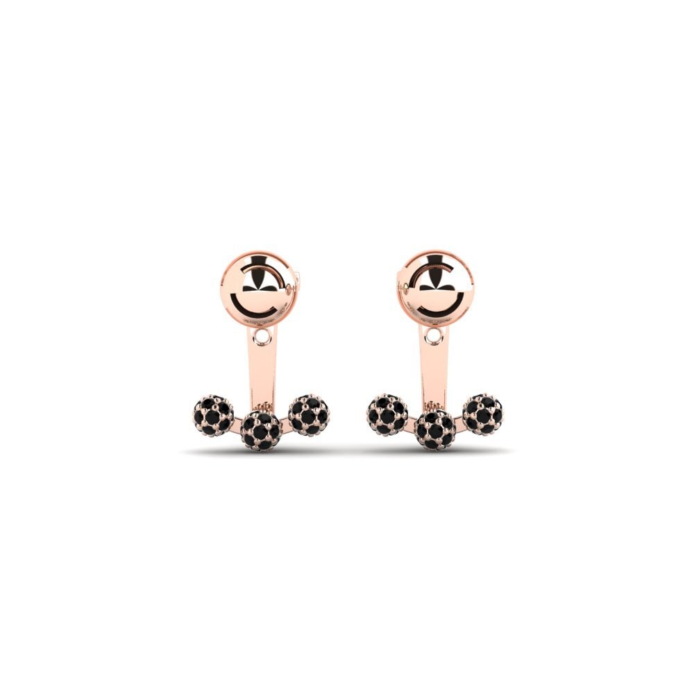 14ct Rose Gold Black Onyx Women's Earring Erindale