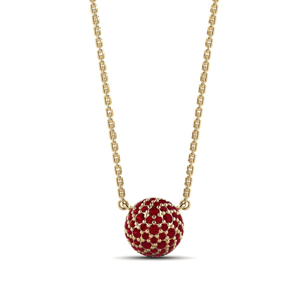 Circonita Roja Collar de Mujer Evins