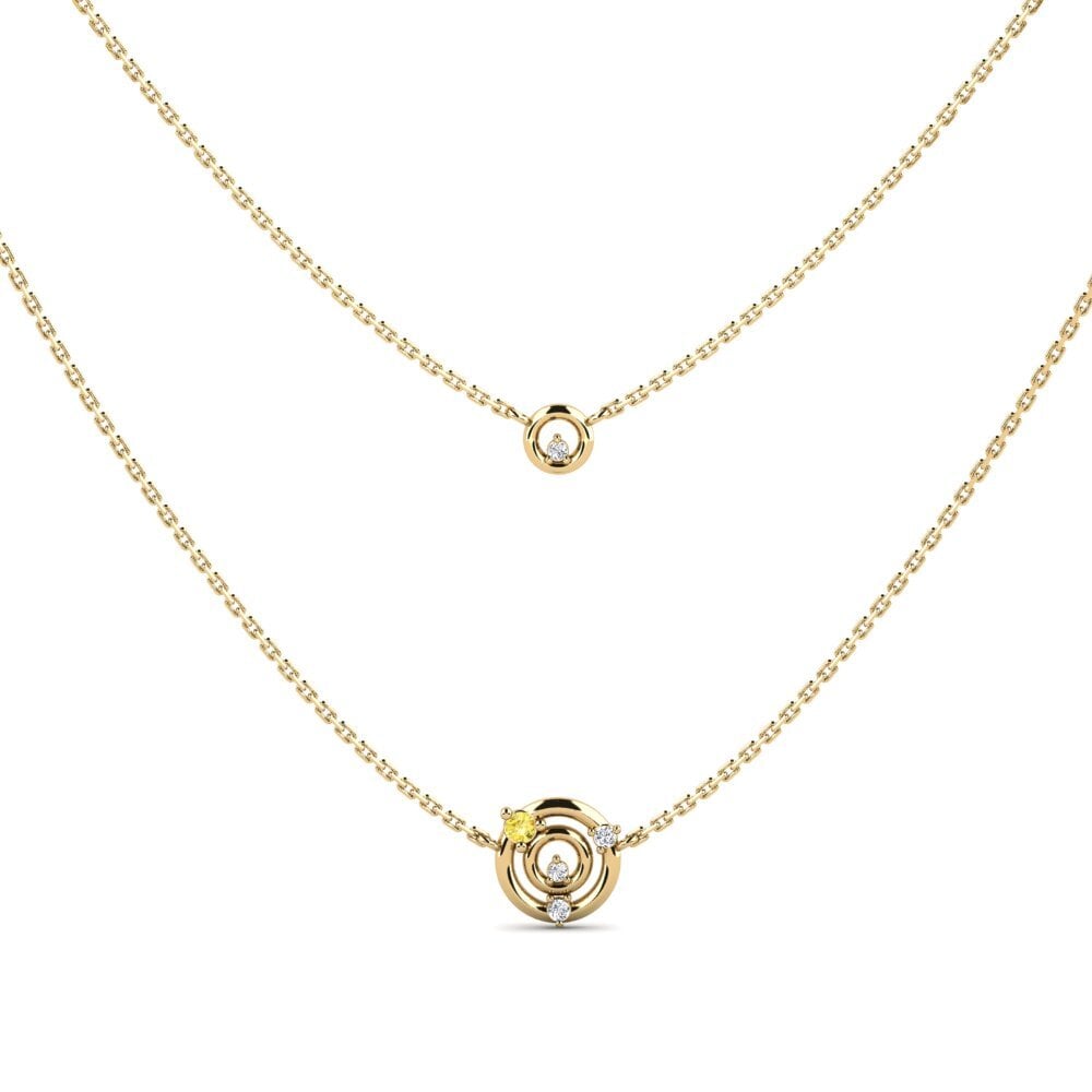 Yellow Sapphire Women's Necklace Feldbach