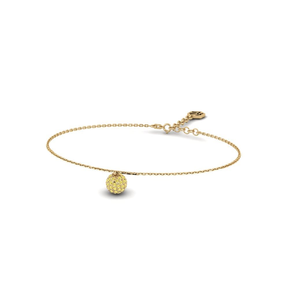 Saphir Jaune Bracelet pour femme Gla