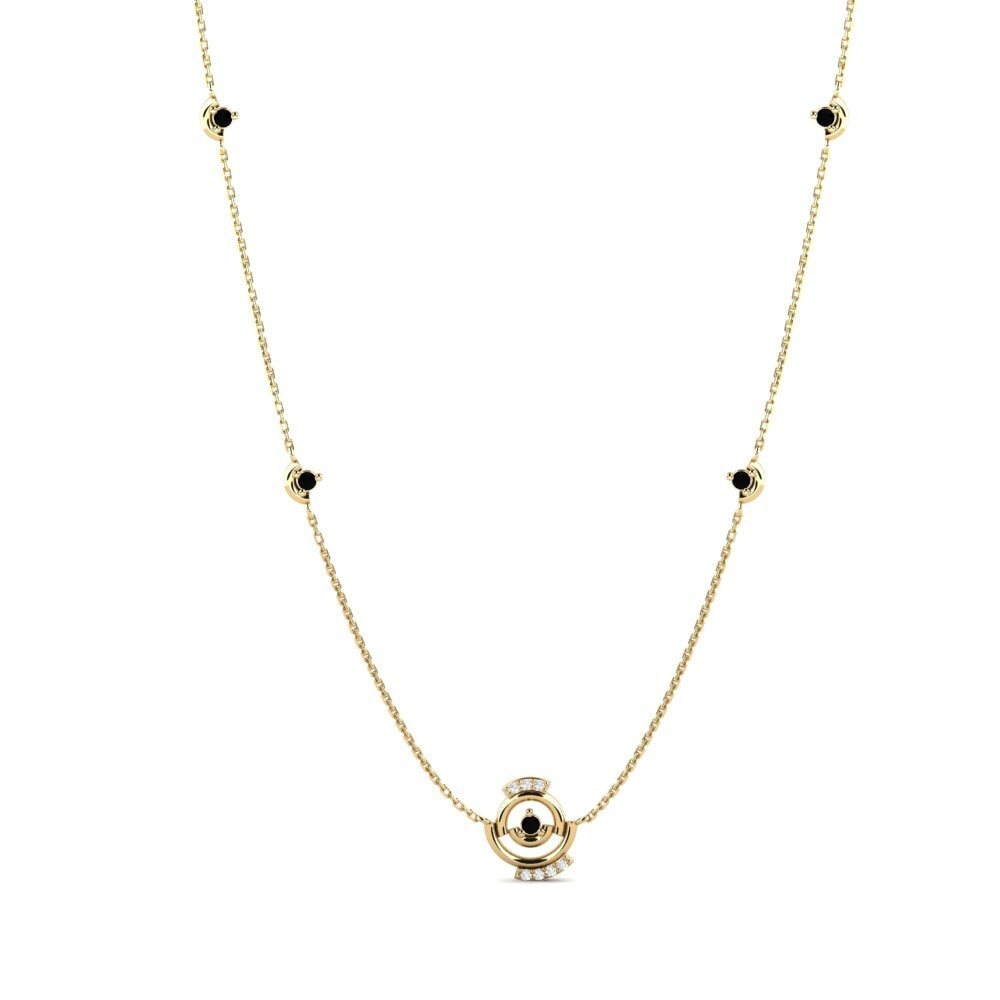 Black Sapphire Women's Necklace Gravys