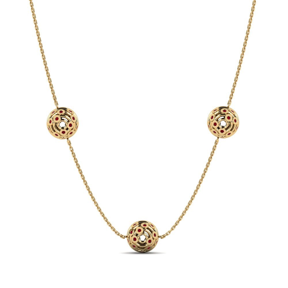 Circonita Roja Collar de Mujer Helston