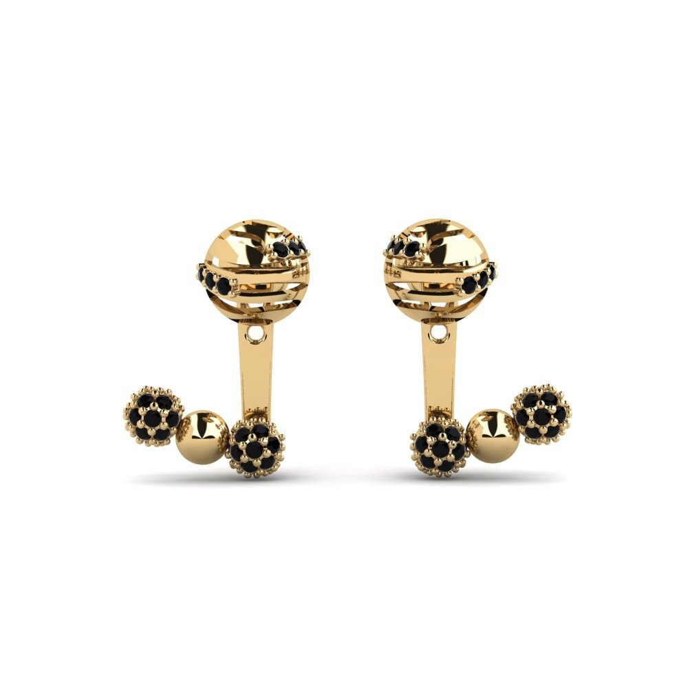 Black Sapphire Women's Earring Kgonthe