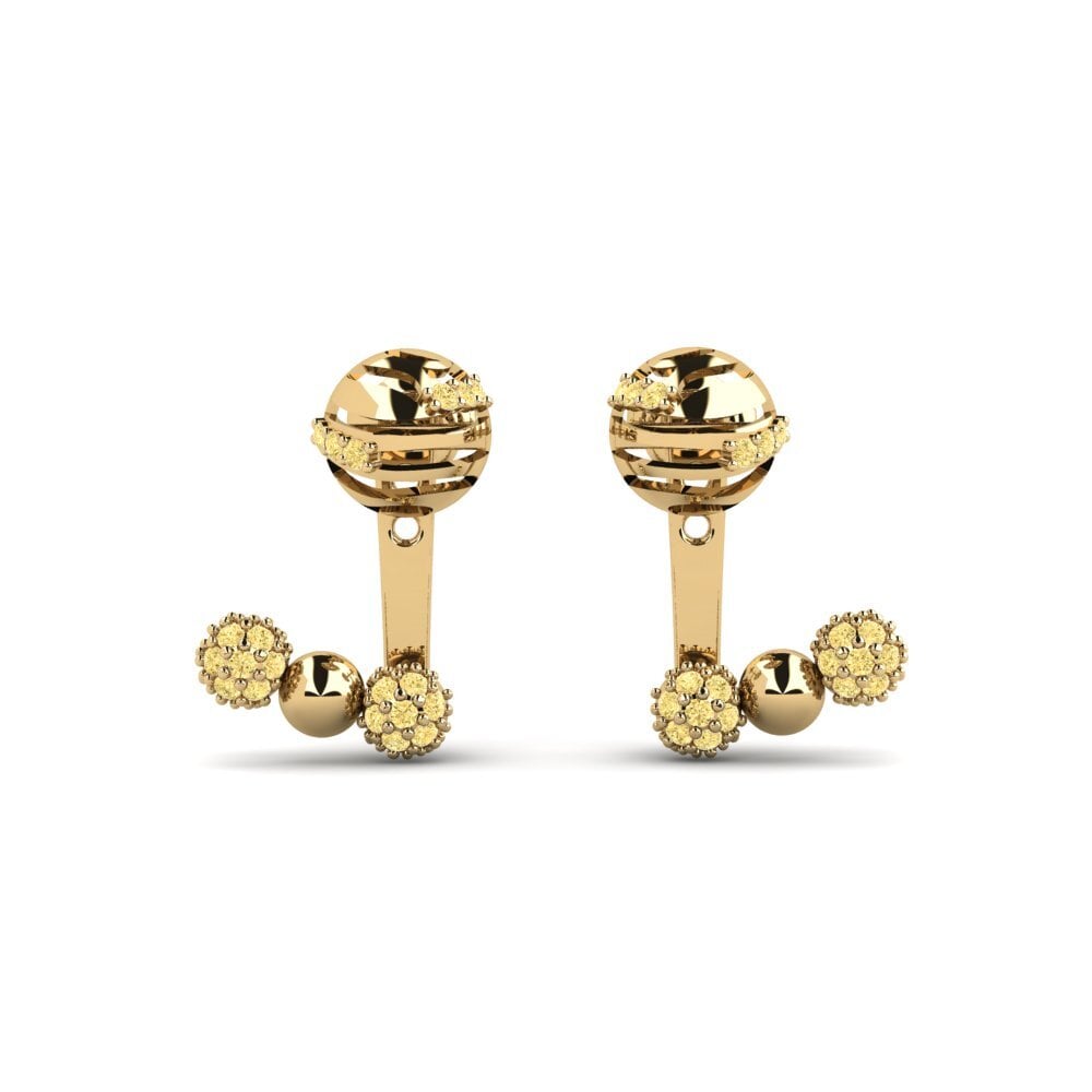 Yellow Diamond Women's Earring Kgonthe