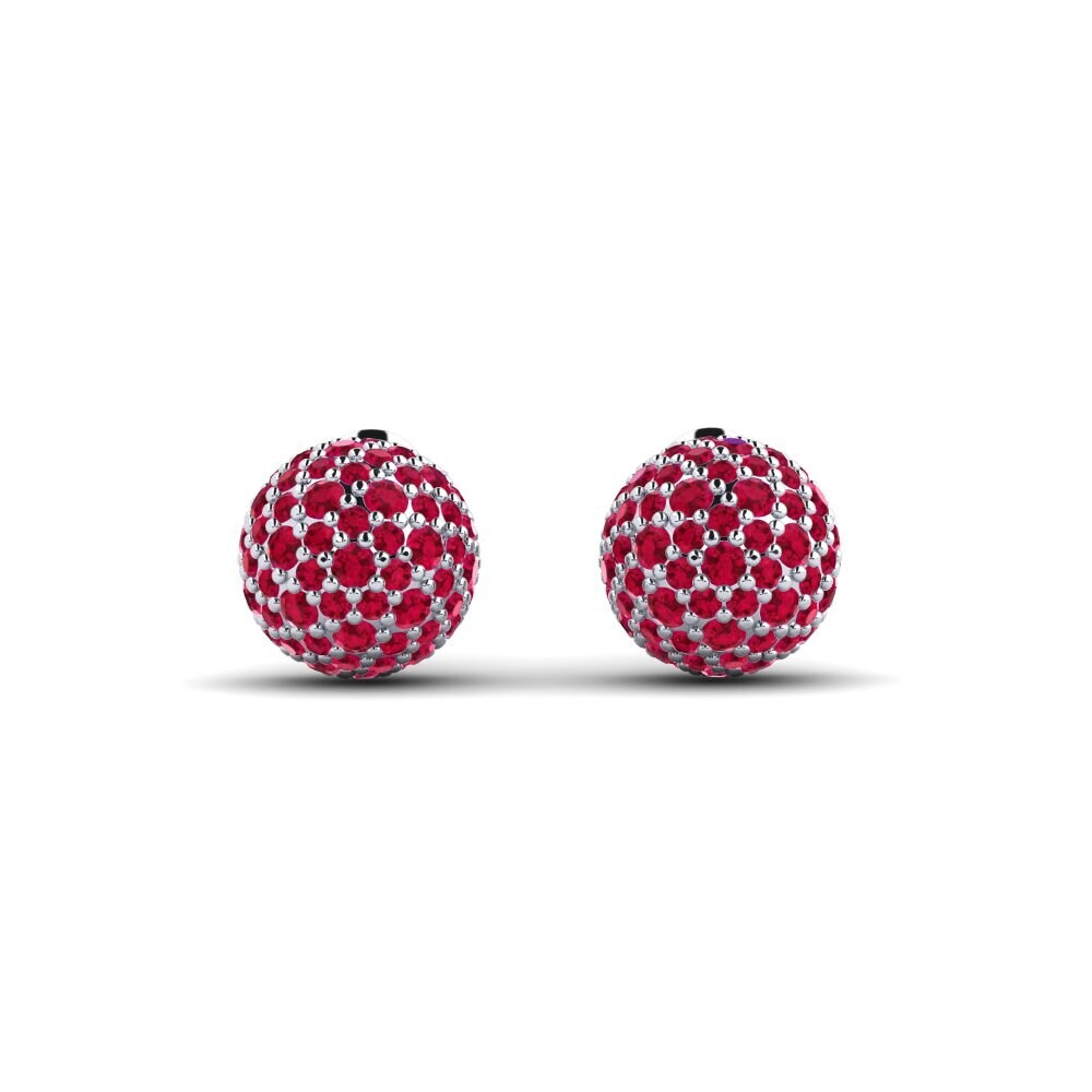 950 Platinum Ruby Women's Earring Kinnaird