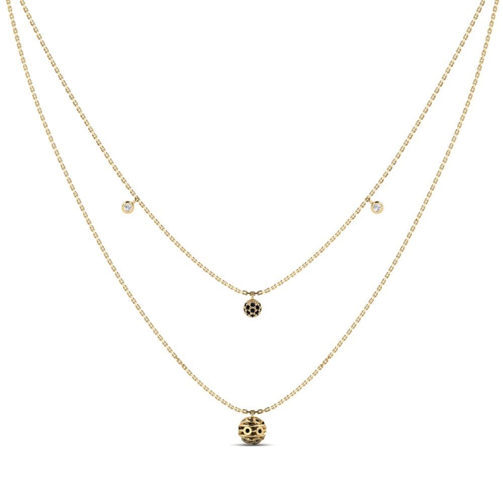 Black Sapphire Women's Necklace Lackington