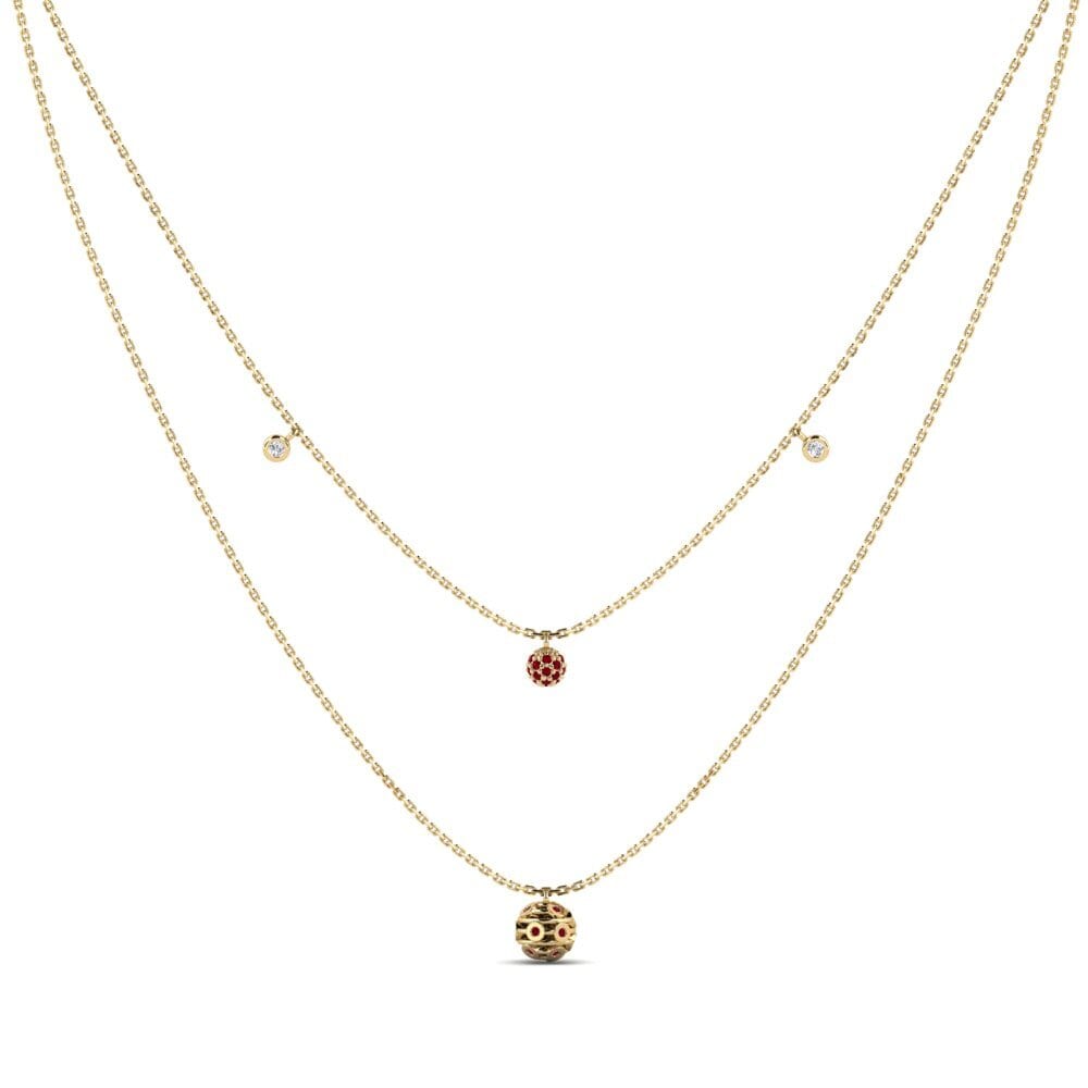 Circonita Roja Collar de Mujer Lackington