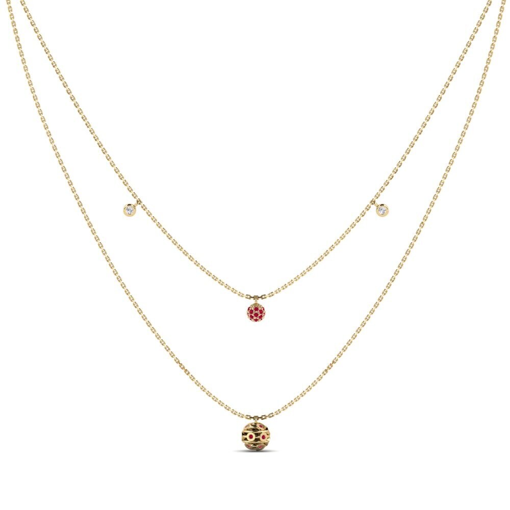 Ruby Women's Necklace Lackington