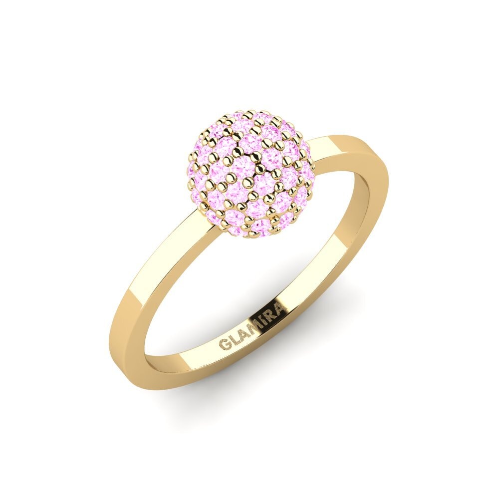 Safira Rosa Anel mindinho Milliner