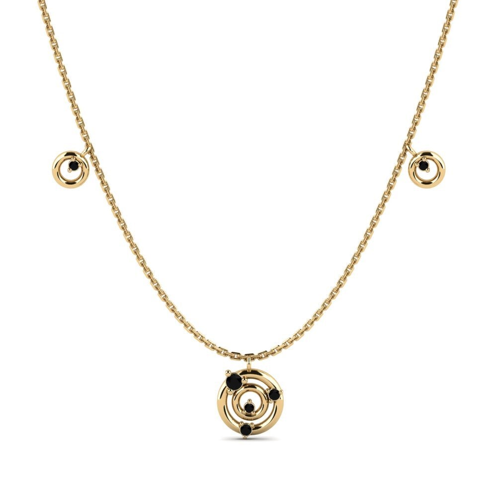 Black Sapphire Women's Necklace Nanotec
