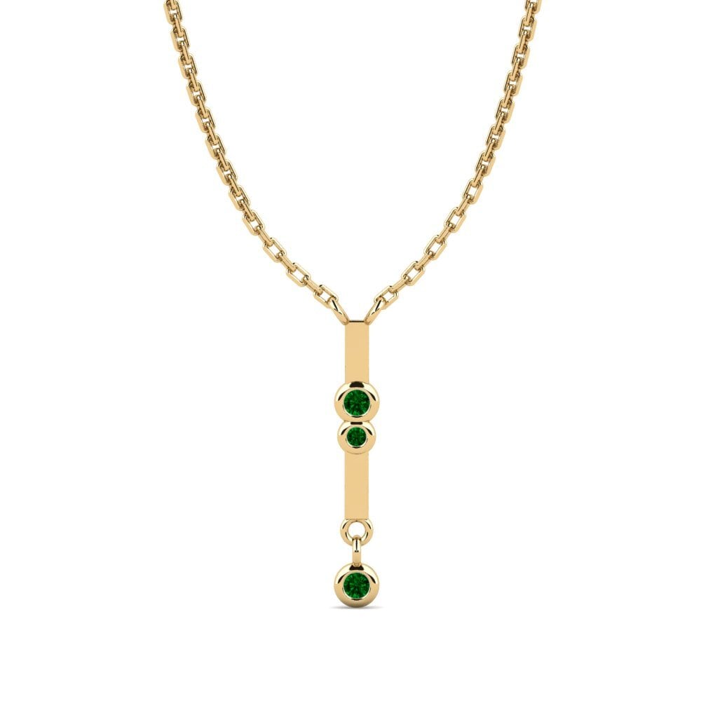 Green Zirconia Women's Necklace Piluta
