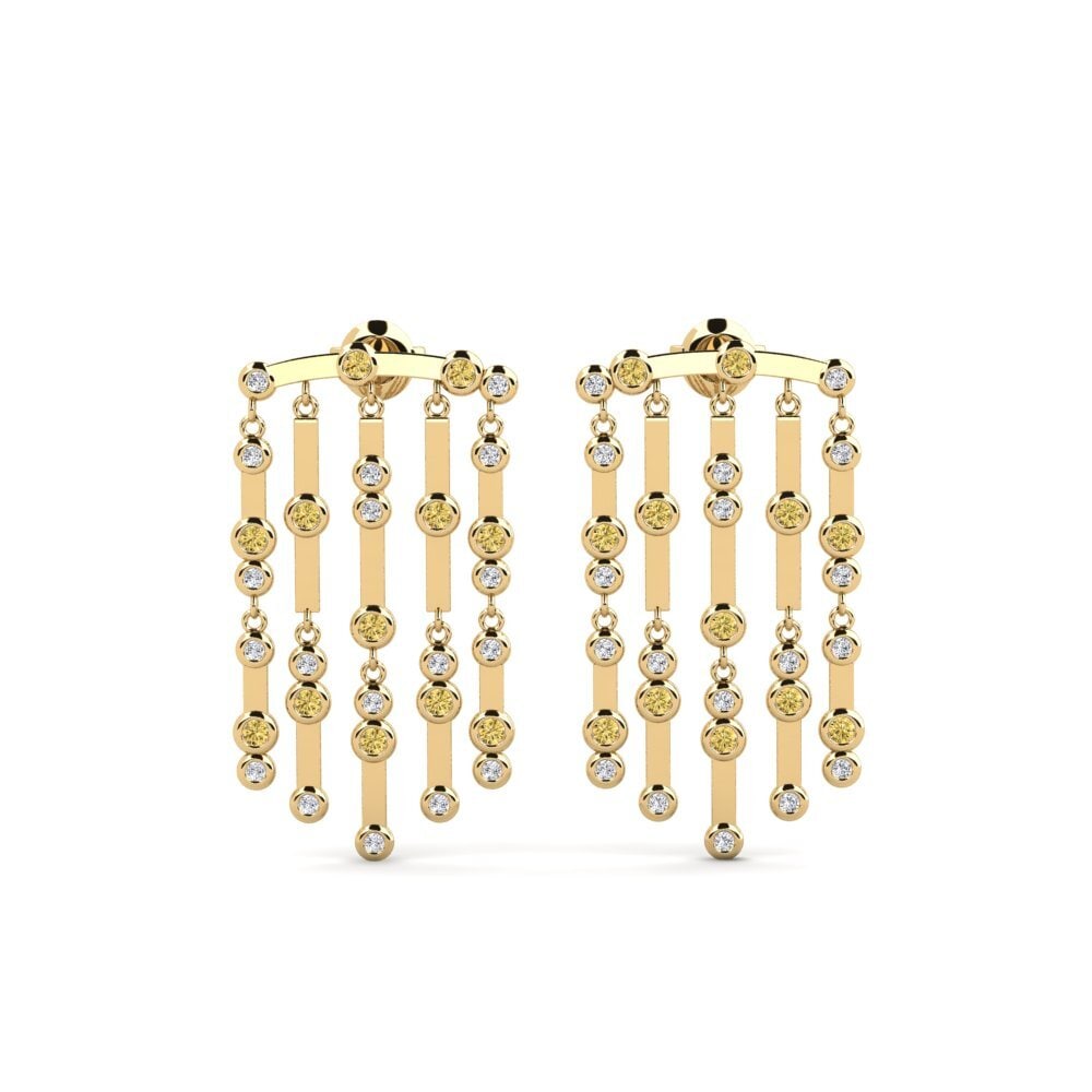 Yellow Diamond Women's Earring Pouch