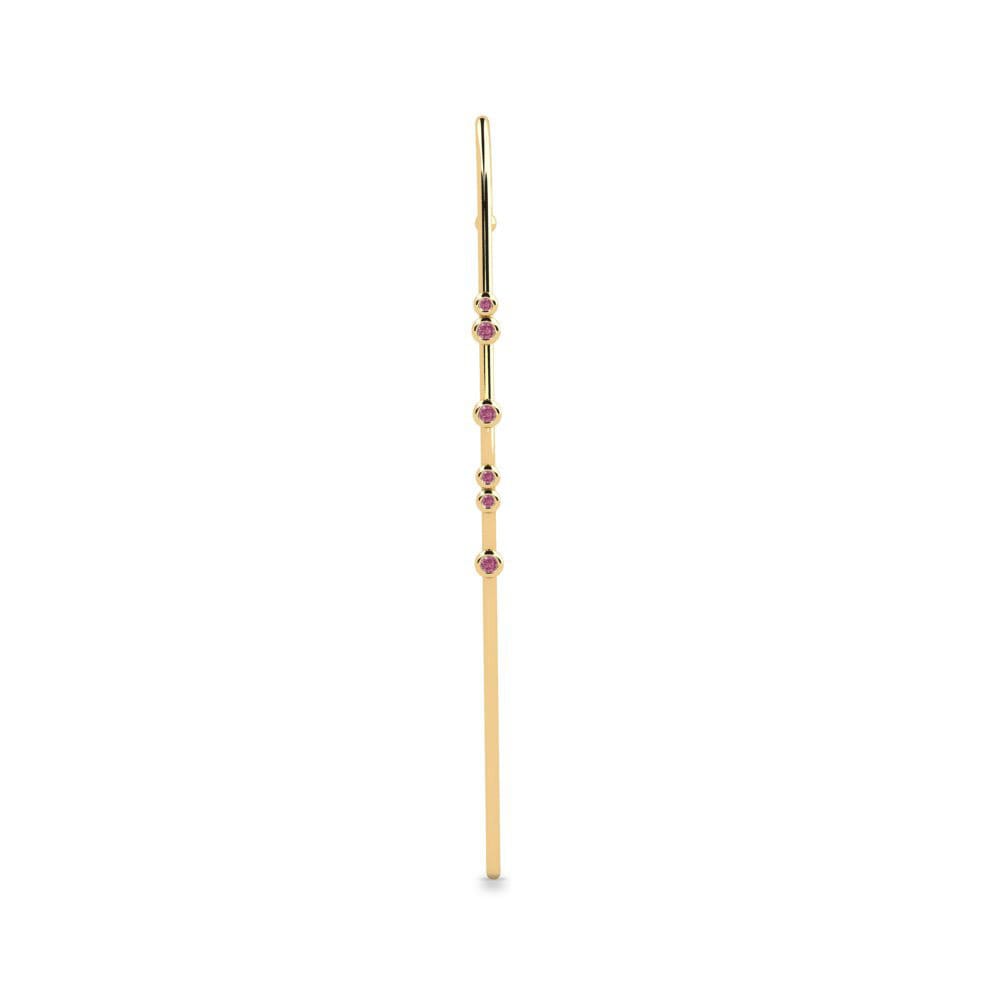 Granate Rhodolite Perforación de oreja Pukuchu