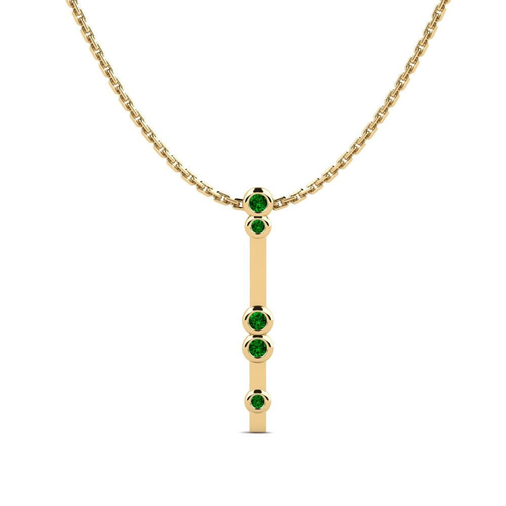 Green Zirconia Women's Necklace Semasy