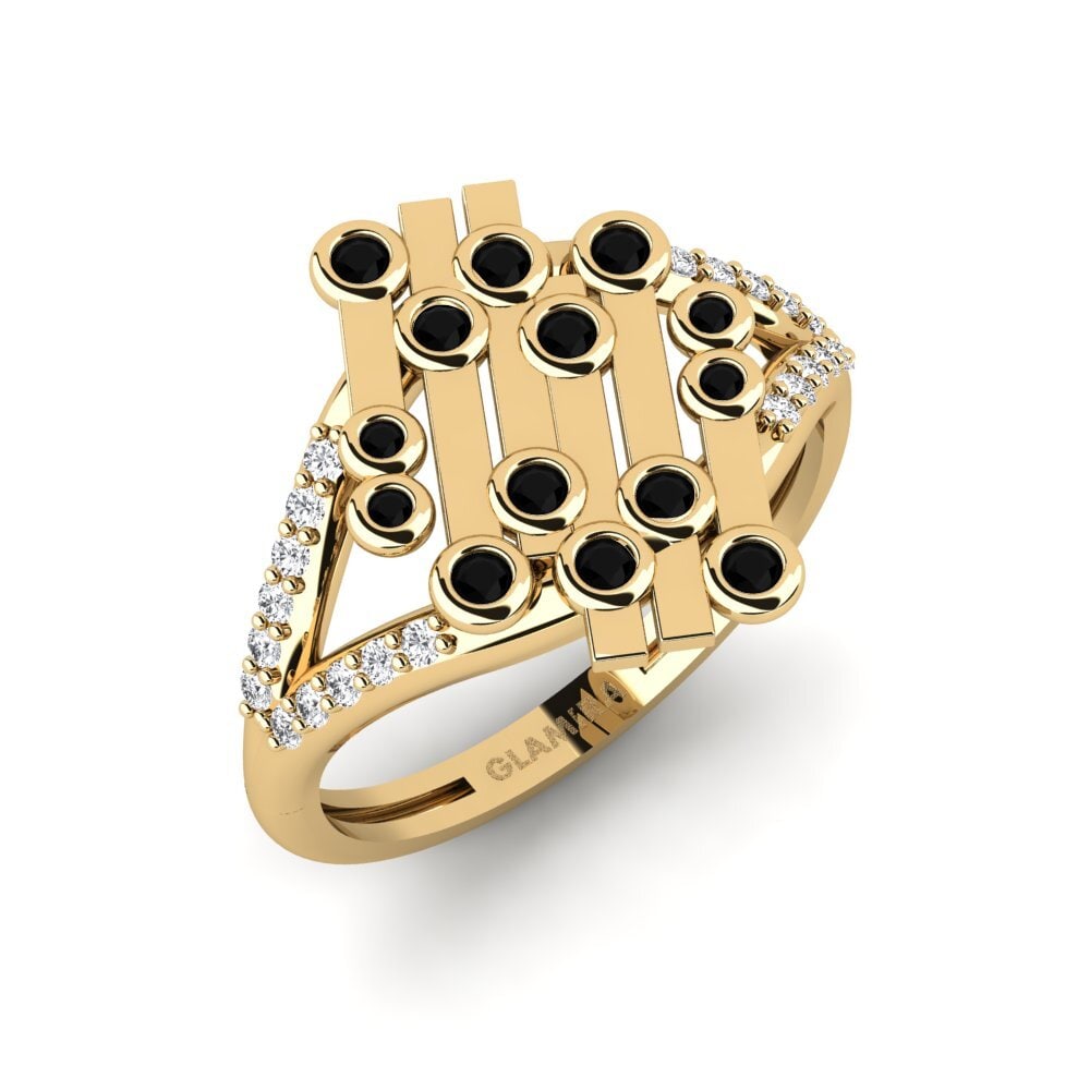 Black Sapphire Ring Semo