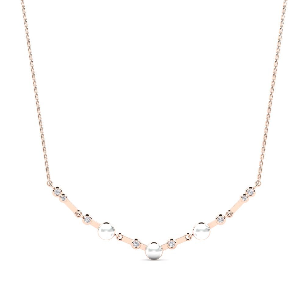 14k Oro Rosa Collar de Mujer Sjeme