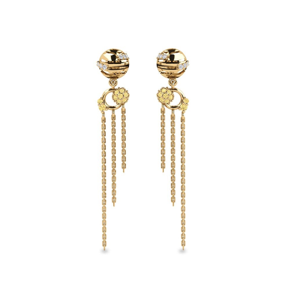 Yellow Diamond Women's Earring Tegelikkus