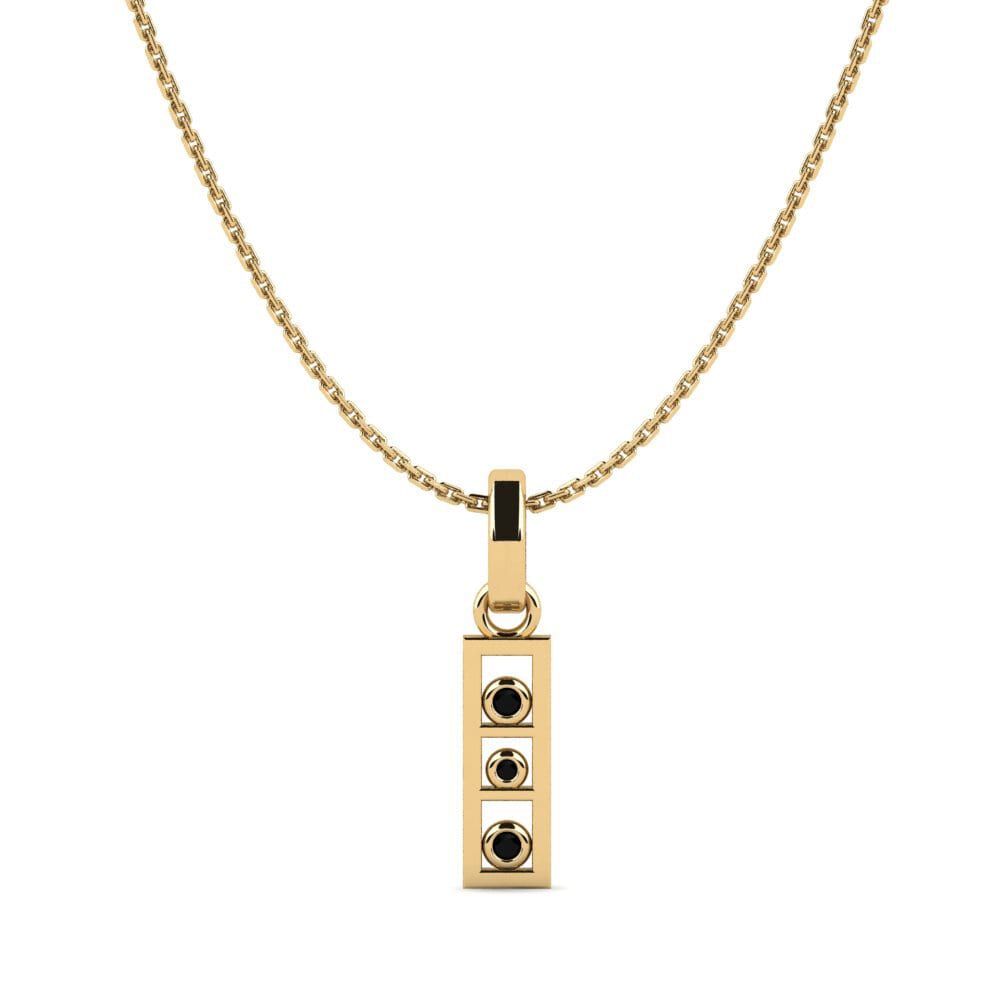 Black Sapphire Women's Pendant Tesli