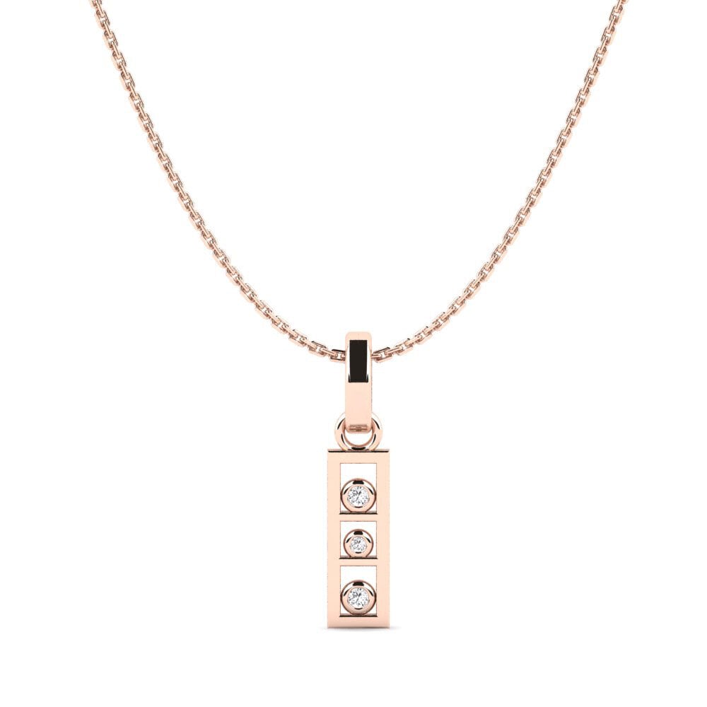 14ct Rose Gold Women's Pendant Tesli
