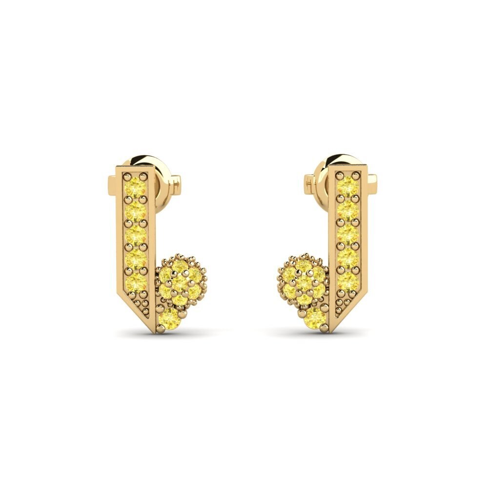 Yellow Sapphire Women's Earring Begeisterung