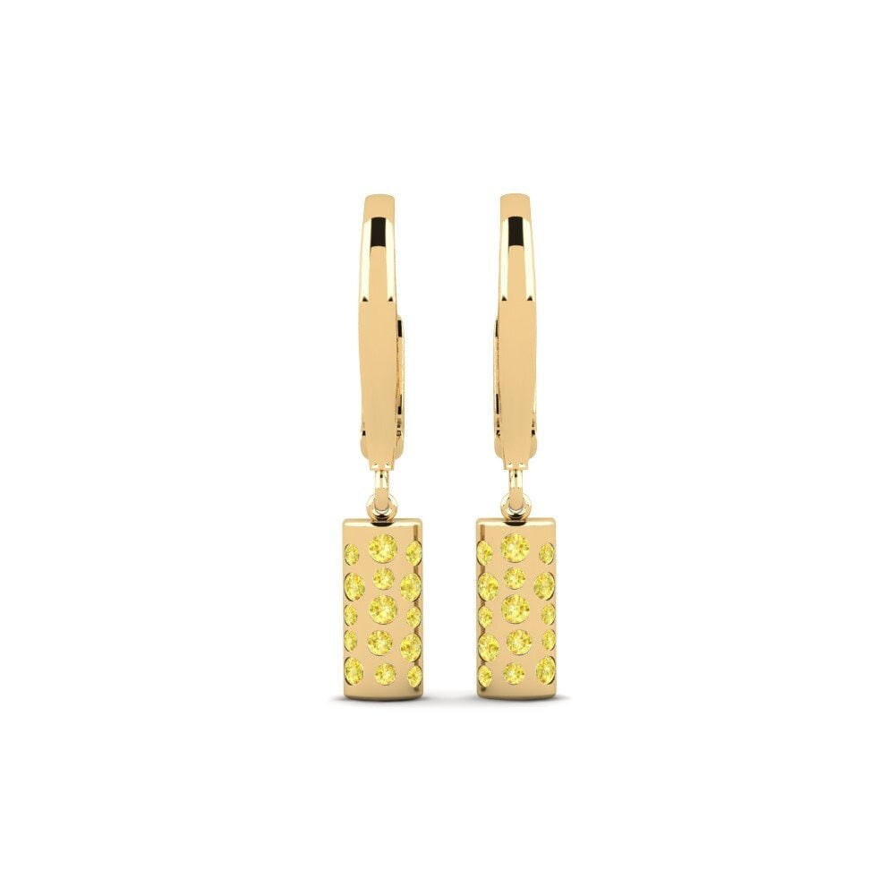 Yellow Sapphire Women's Earring Chorzele