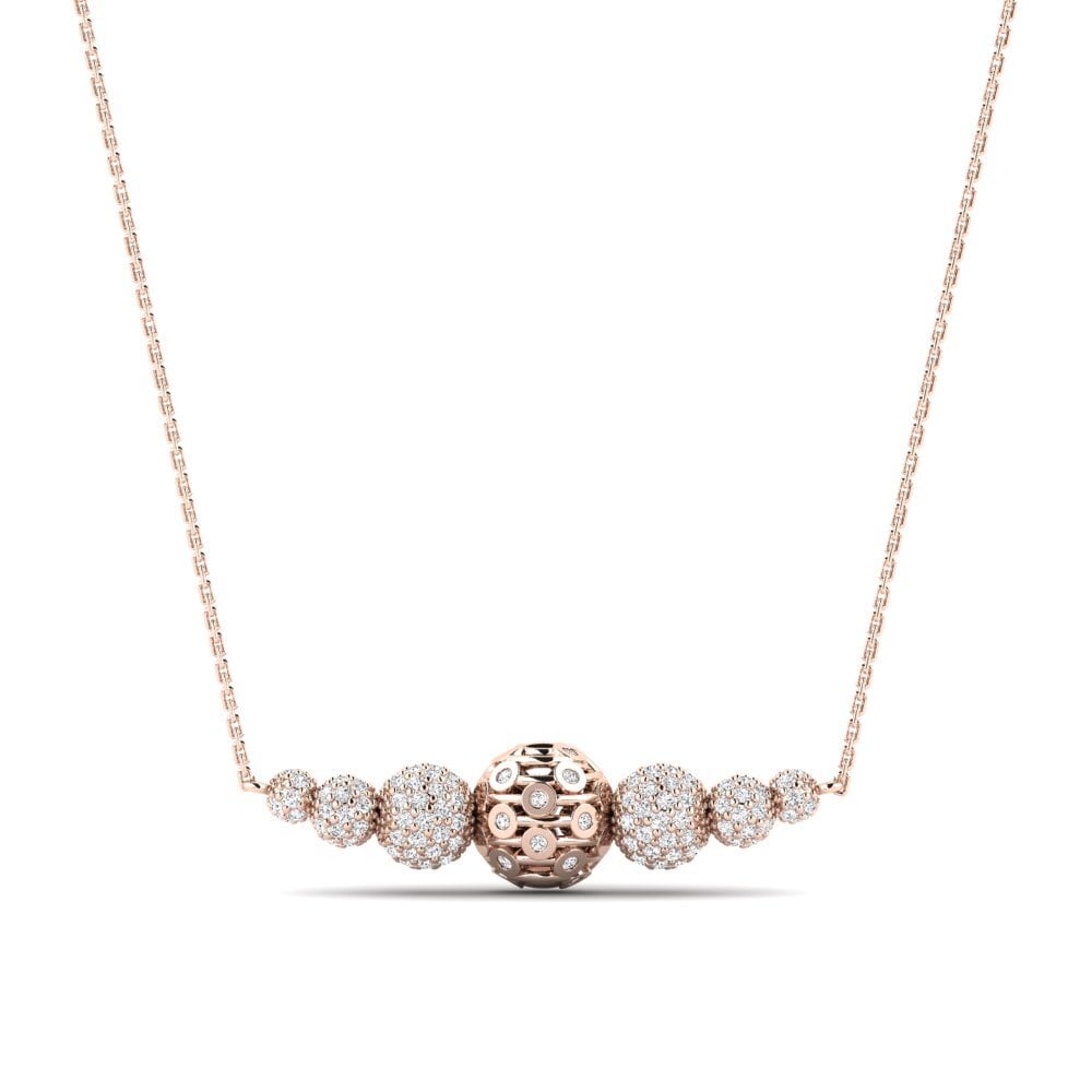 14ct Rose Gold Women's Necklace Claredale