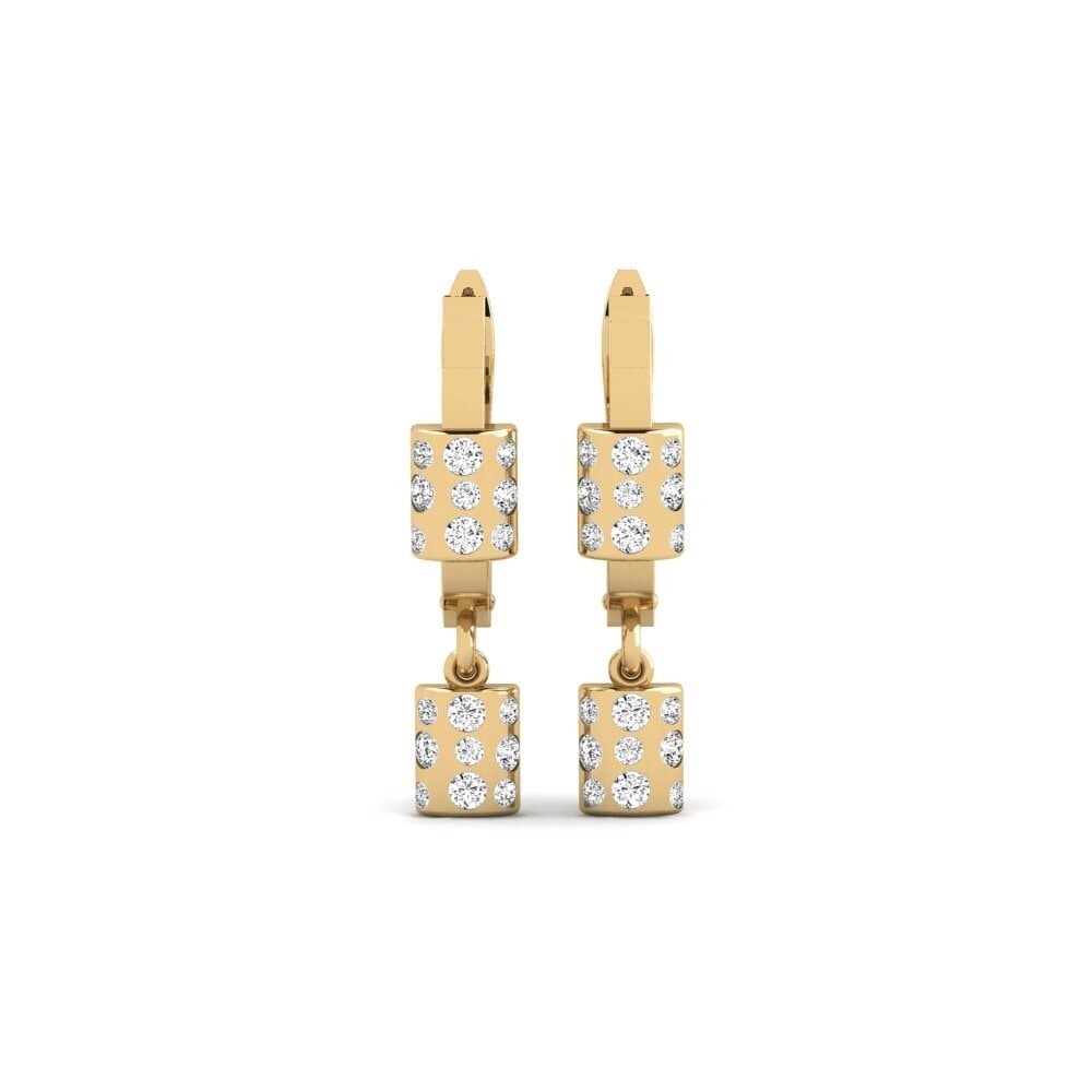 Moissanite Women's Earring Czarne
