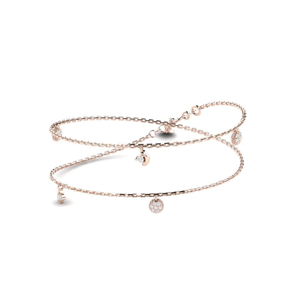 9ct Rose Gold Women's Necklace Enetmoos
