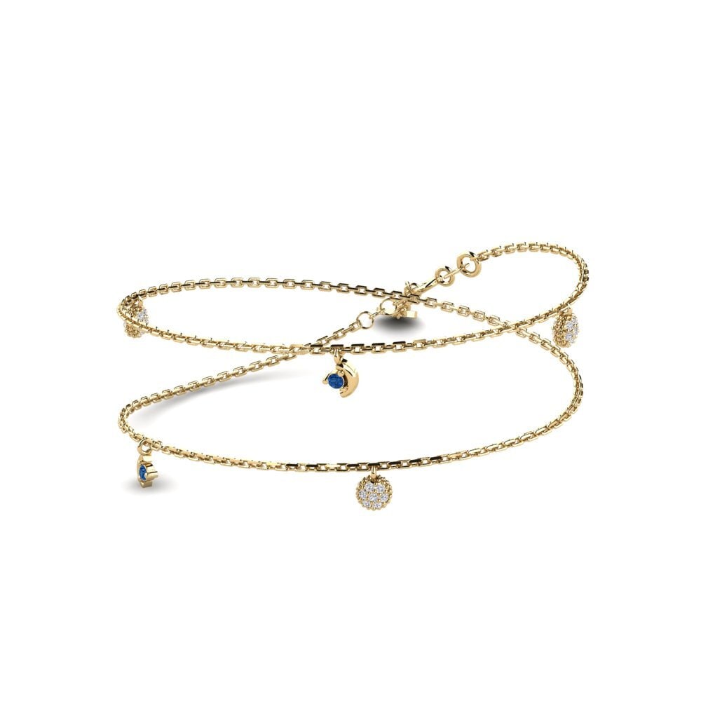 Dark Blue Zirconia Women's Necklace Enetmoos
