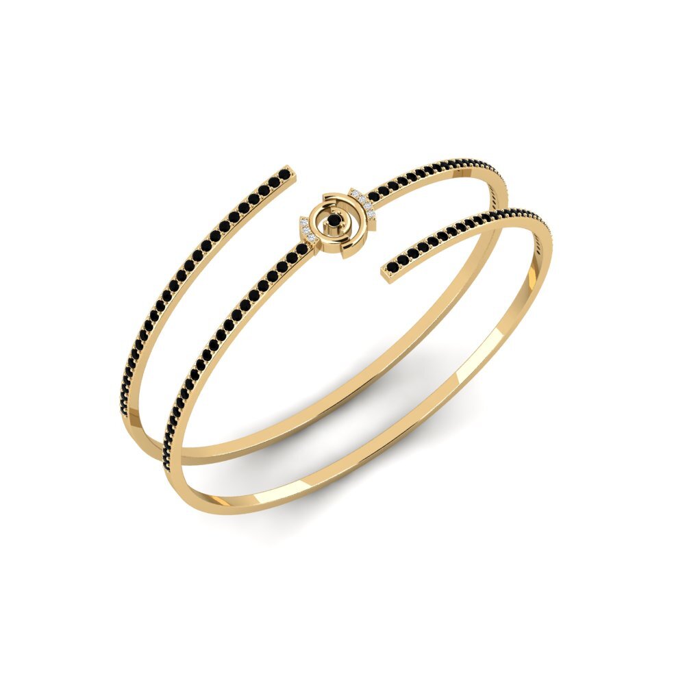Schwarzer Saphir Damen armband Epalinges