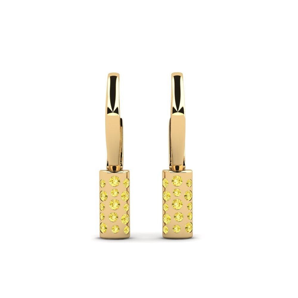 Yellow Sapphire Women's Earring Garwolin