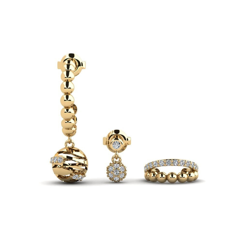 Zirconia Women's Earring Isturya - SET