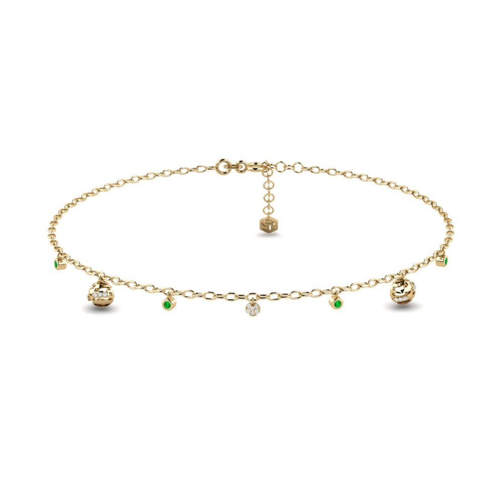 Emerald Women's Anklet Kanegelo