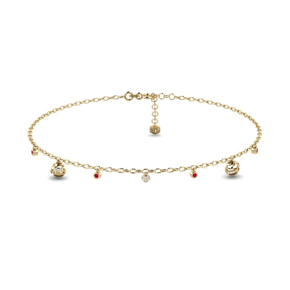 Ruby Women's Anklet Kanegelo