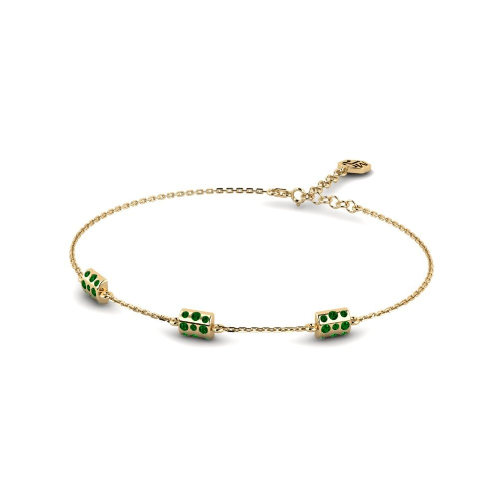 Zircone Vert Bracelet pour femme Kartuzy