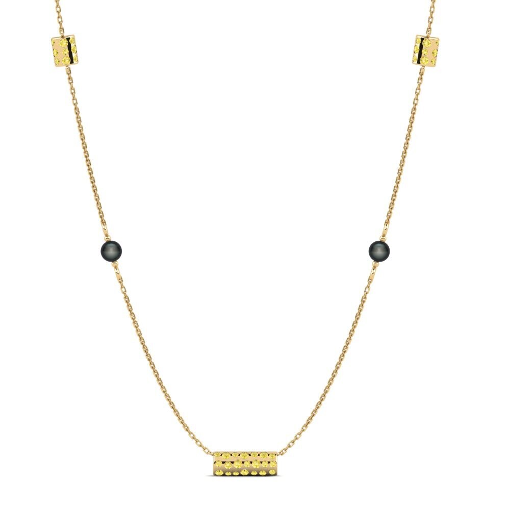 Yellow Sapphire Women's Necklace Koniecpol
