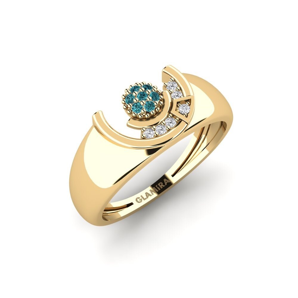 Diamante Azul Anel Appenzell
