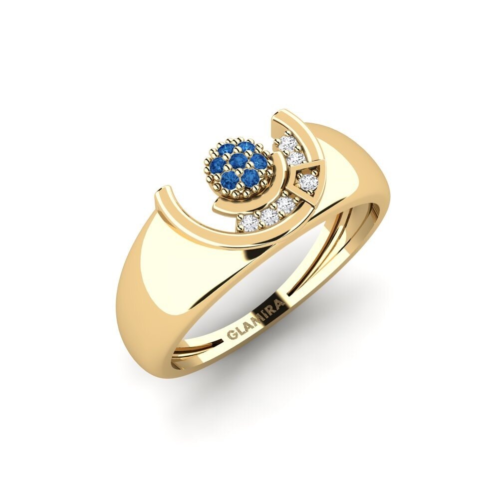 Dark Blue Zirconia Ring Appenzell