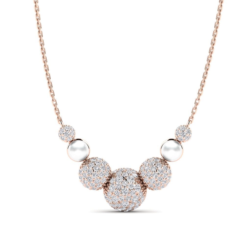 14k Oro Rosa Collar de Mujer Atwood