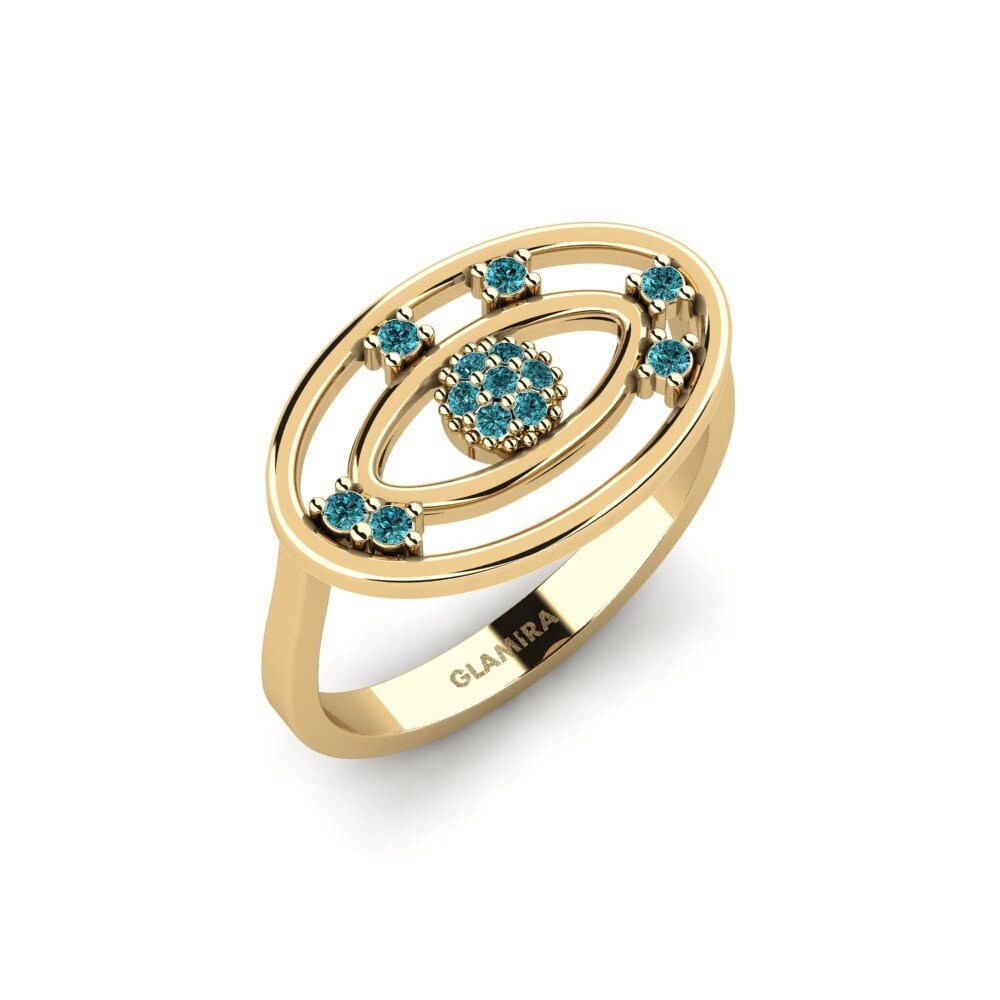 Diamante Azul Anillo Aubonne