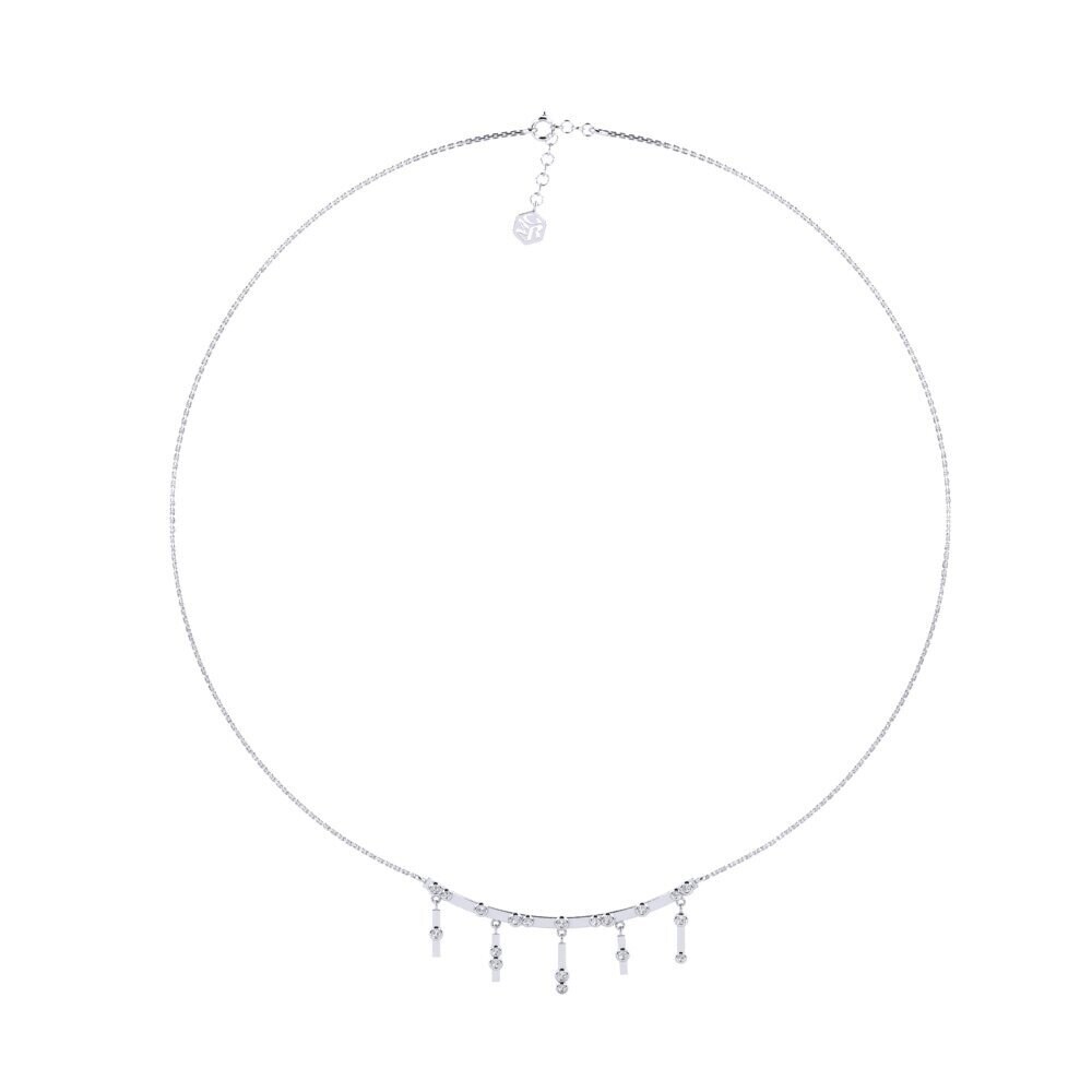 18ct White Gold Women's Necklace Ballun
