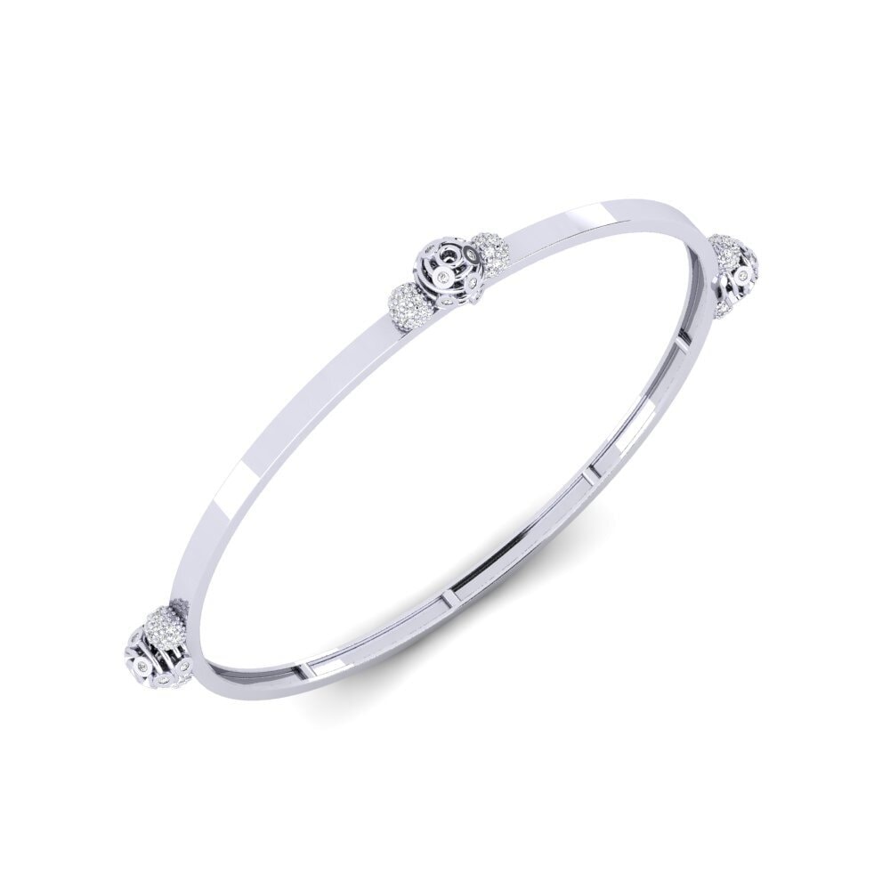 18ct White Gold Women's Bangle Becher