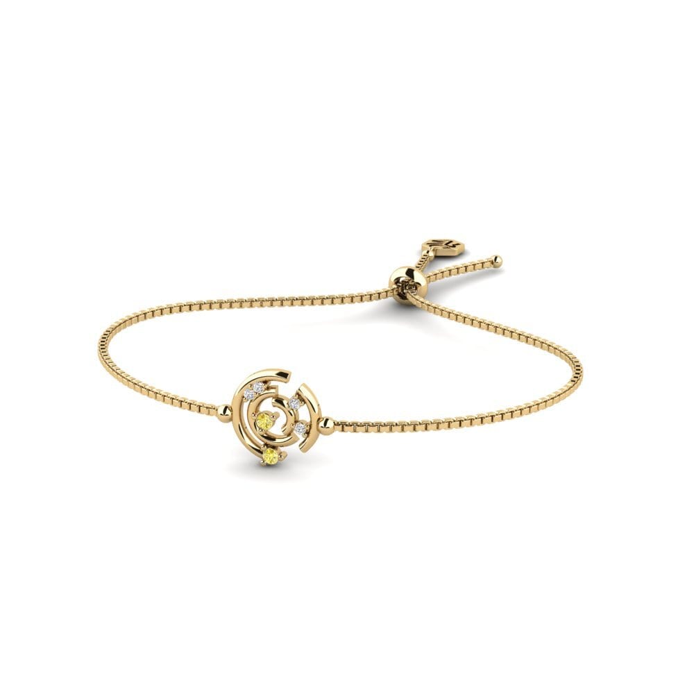 Saphir Jaune Bracelet pour femme Biel