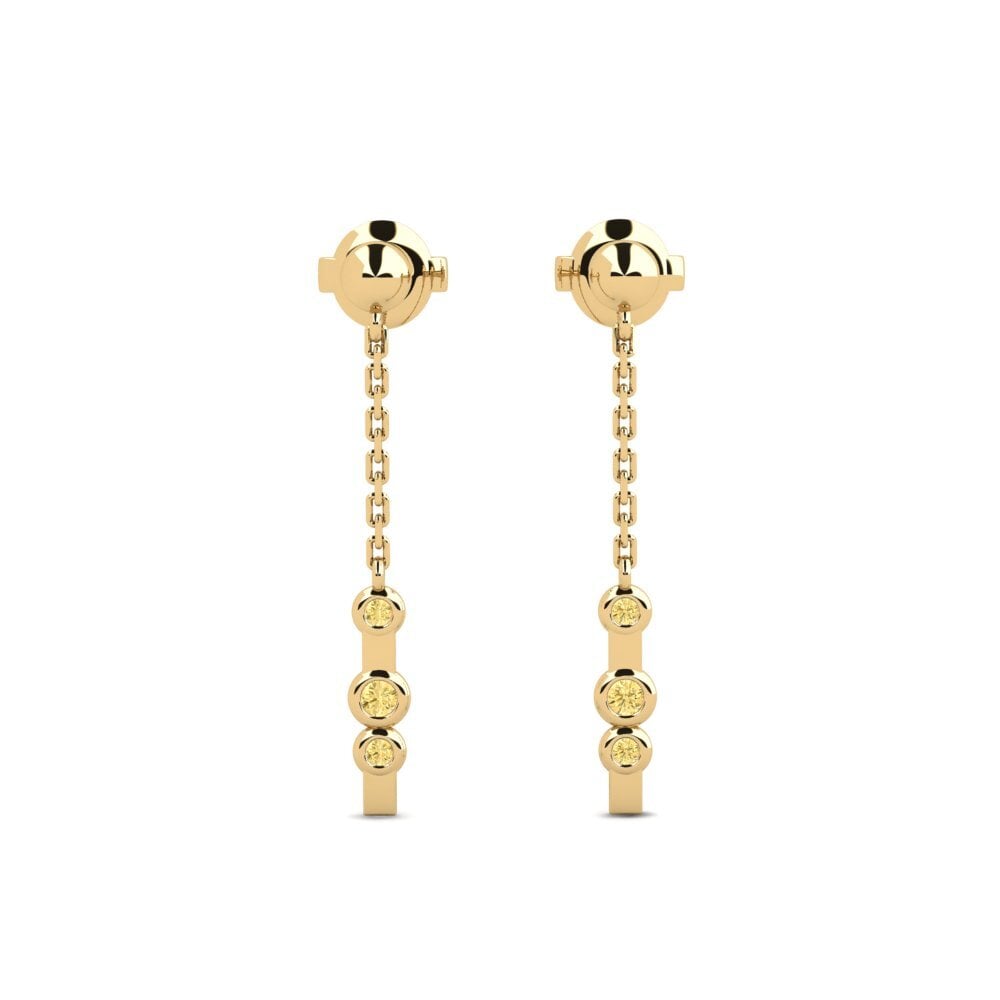 Yellow Diamond Women's Earring Buln