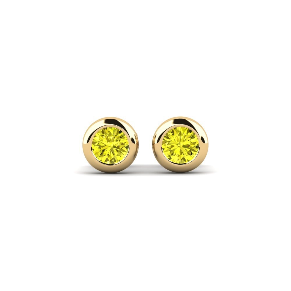 Yellow Diamond Women's Earring Burbuja
