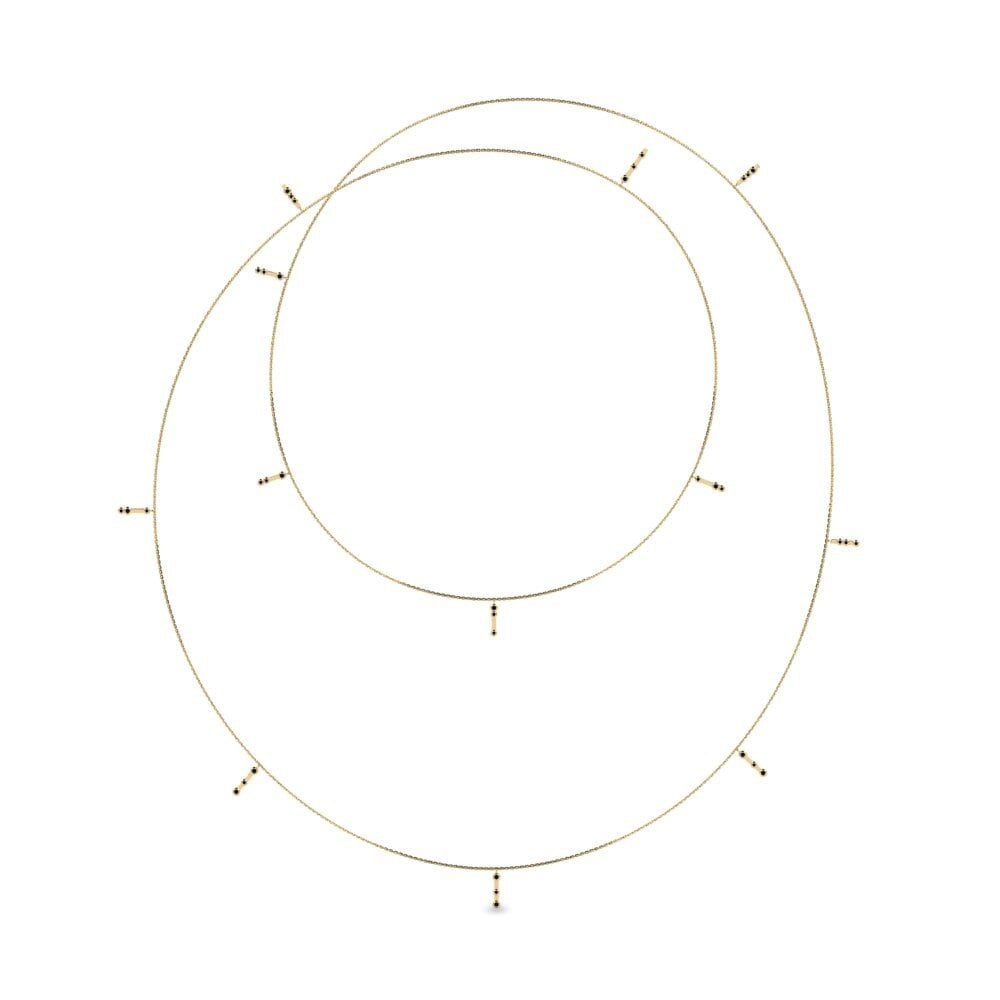 Black Sapphire Women's Necklace Burbulis