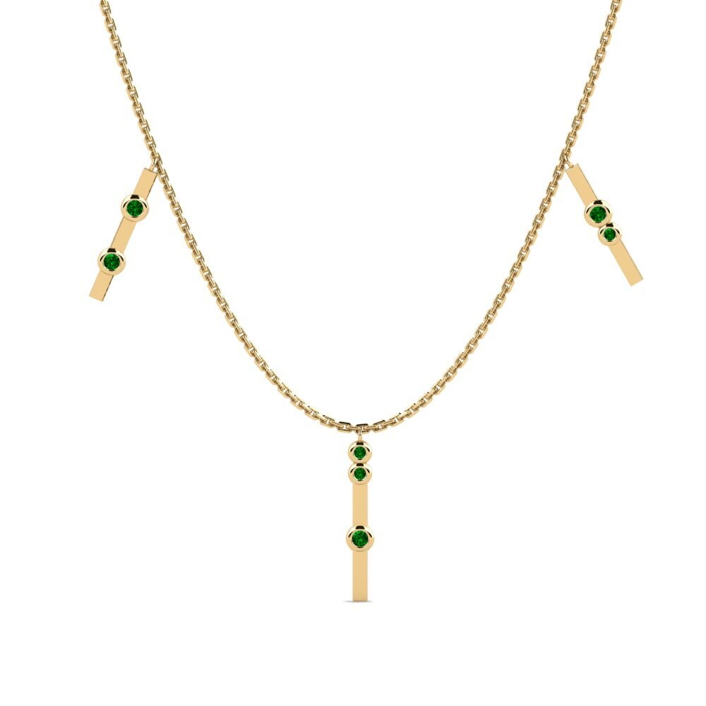 Green Zirconia Women's Necklace Burbulla