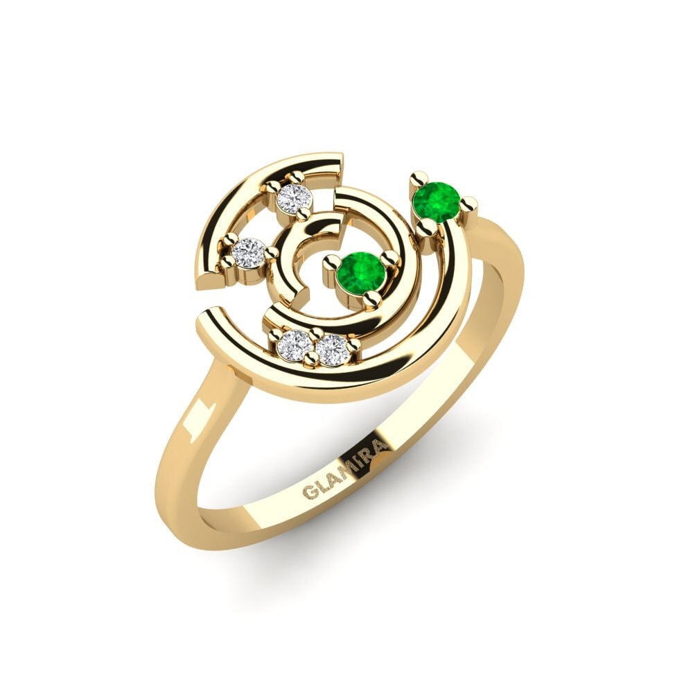 Smaragd Ring Concentric